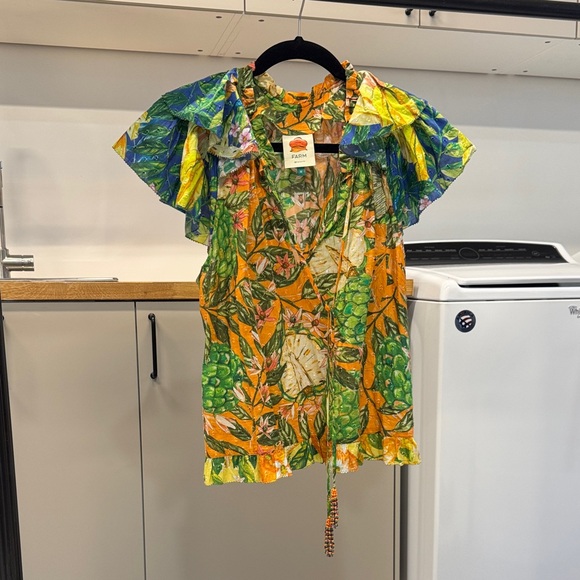 FARM Rio Multicolor Tropical Ruffle Dress - Picture 1 of 1